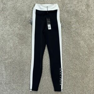 GREYSON Luna Side Stripe Legging Black White XS LFA24B21 Athletic Athleisure